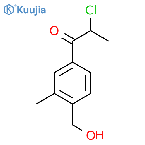 4-(2-Chloropropanoyl)-2-methylbenzyl alcohol structure