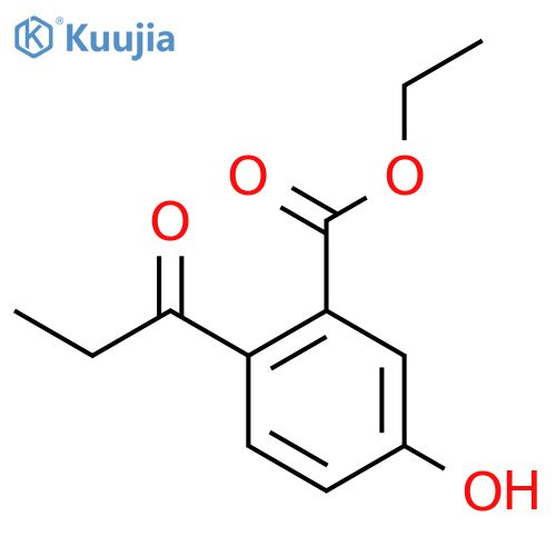 Ethyl 5-hydroxy-2-propionylbenzoate structure