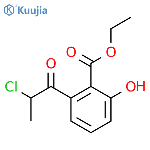 Ethyl 2-(2-chloropropanoyl)-6-hydroxybenzoate structure