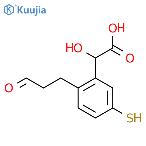 5-Mercapto-2-(3-oxopropyl)mandelic acid structure