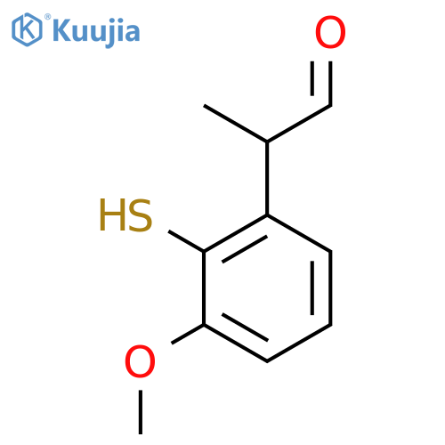 2-Mercapto-3-methoxyphenylpropanal structure