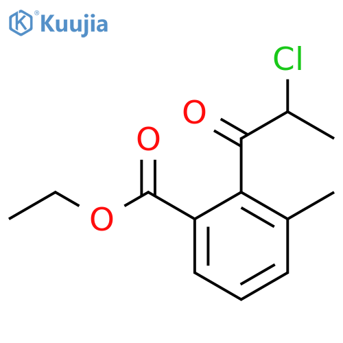 Ethyl 2-(2-chloropropanoyl)-3-methylbenzoate structure
