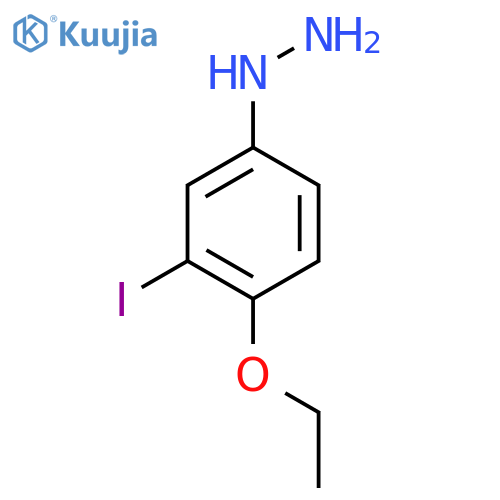 4-Ethoxy-3-iodophenylhydrazine structure