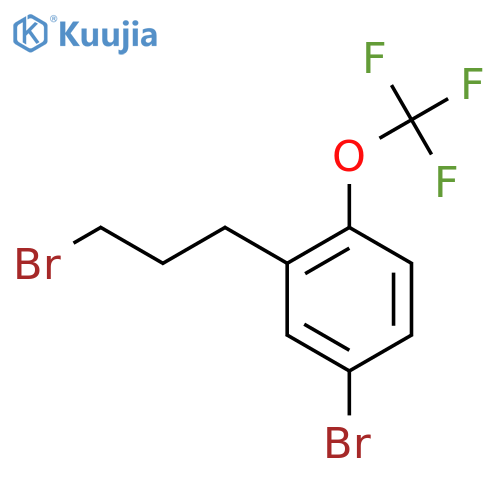 4-Bromo-2-(3-bromopropyl)(trifluoromethoxy)benzene structure