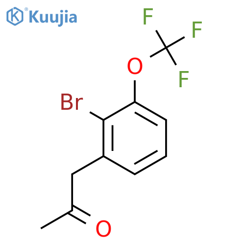 1-(2-Bromo-3-(trifluoromethoxy)phenyl)propan-2-one structure