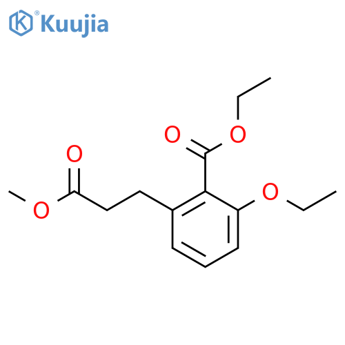 Ethyl 2-ethoxy-6-(3-methoxy-3-oxopropyl)benzoate structure