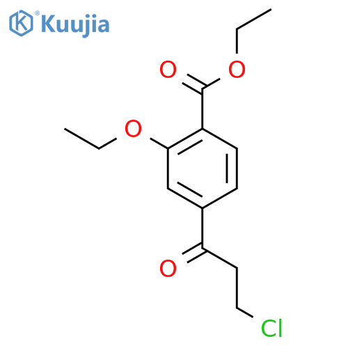 Ethyl 4-(3-chloropropanoyl)-2-ethoxybenzoate structure
