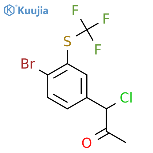 1-(4-Bromo-3-(trifluoromethylthio)phenyl)-1-chloropropan-2-one structure