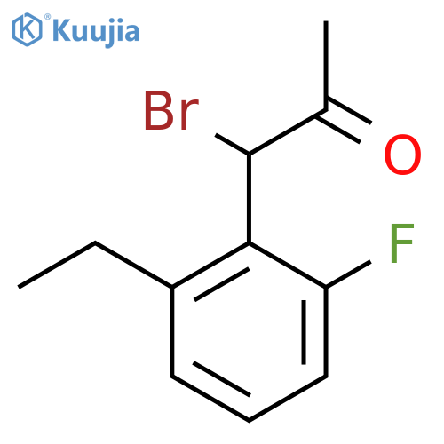1-Bromo-1-(2-ethyl-6-fluorophenyl)propan-2-one structure