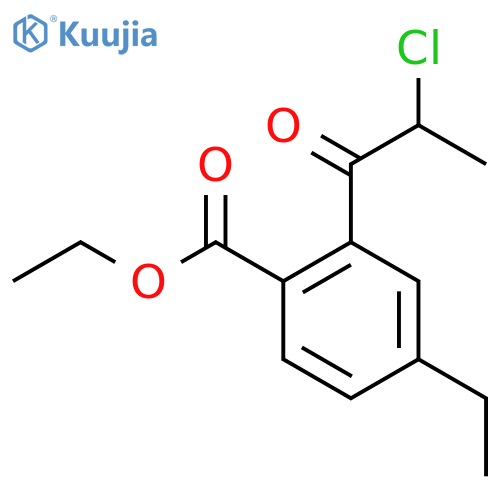 Ethyl 2-(2-chloropropanoyl)-4-ethylbenzoate structure