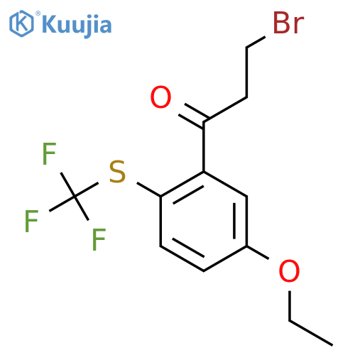 3-Bromo-1-(5-ethoxy-2-(trifluoromethylthio)phenyl)propan-1-one structure