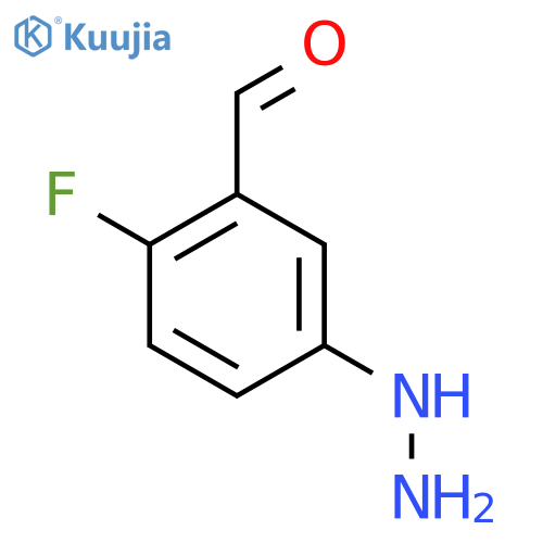 4-Fluoro-3-formylphenylhydrazine structure