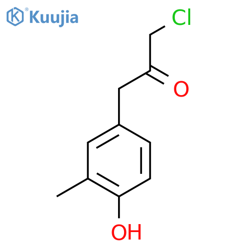 4-(3-Chloro-2-oxopropyl)-2-methylphenol structure