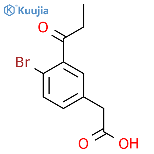 4-Bromo-3-propionylphenylacetic acid structure