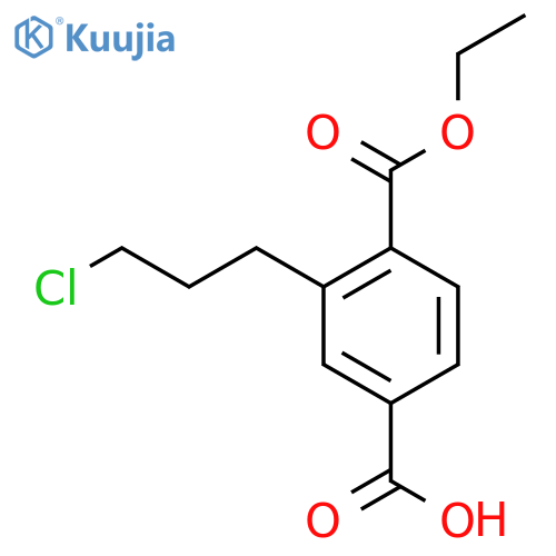 Ethyl 4-carboxy-2-(3-chloropropyl)benzoate structure
