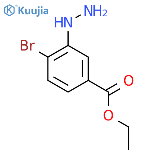 Ethyl 4-bromo-3-hydrazinylbenzoate structure