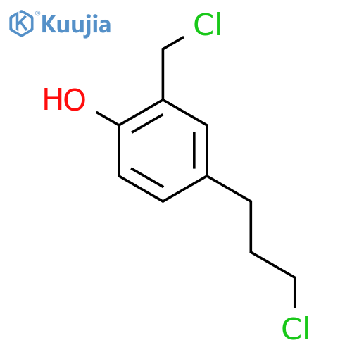 5-(3-Chloropropyl)-2-hydroxybenzyl chloride structure