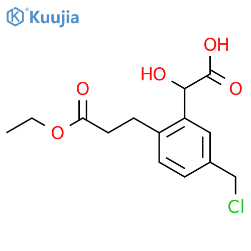 5-(Chloromethyl)-2-(3-ethoxy-3-oxopropyl)mandelic acid structure