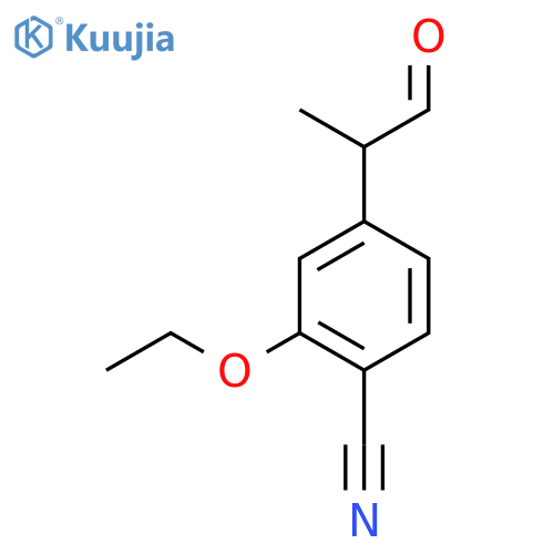 4-Cyano-3-ethoxyphenylpropanal structure