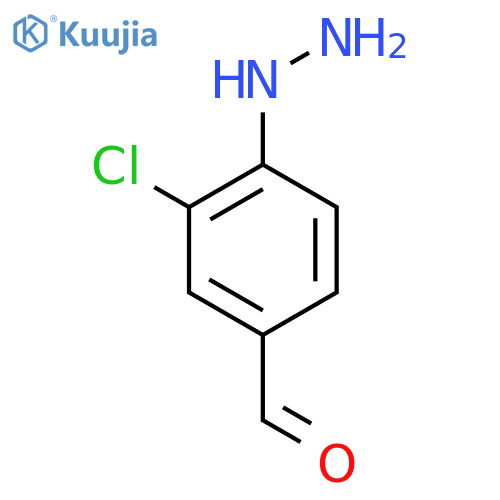 2-Chloro-4-formylphenylhydrazine structure