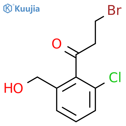 3-Bromo-1-(2-chloro-6-(hydroxymethyl)phenyl)propan-1-one structure