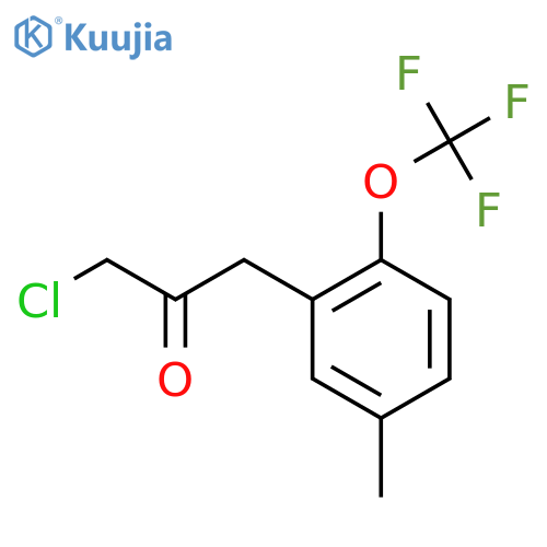 3-(3-Chloro-2-oxopropyl)-4-(trifluoromethoxy)toluene structure