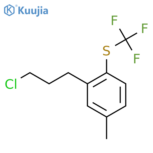 3-(3-Chloropropyl)-4-(trifluoromethylthio)toluene structure