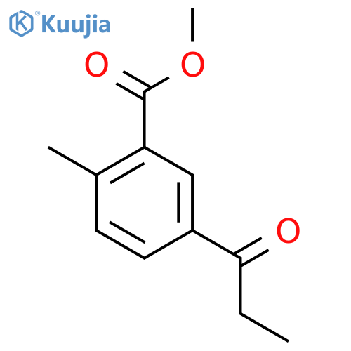 Methyl 2-methyl-5-propionylbenzoate structure