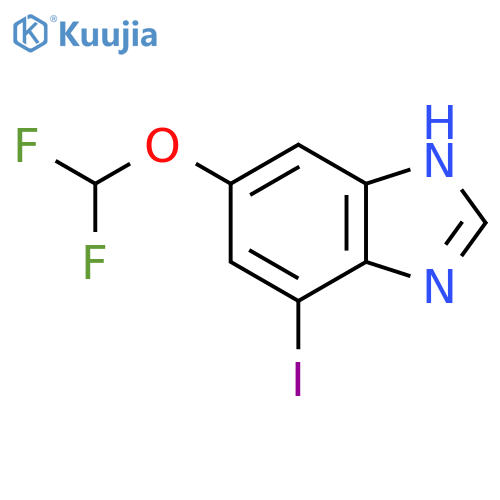 5-Difluoromethoxy-7-iodo-1H-benzimidazole structure