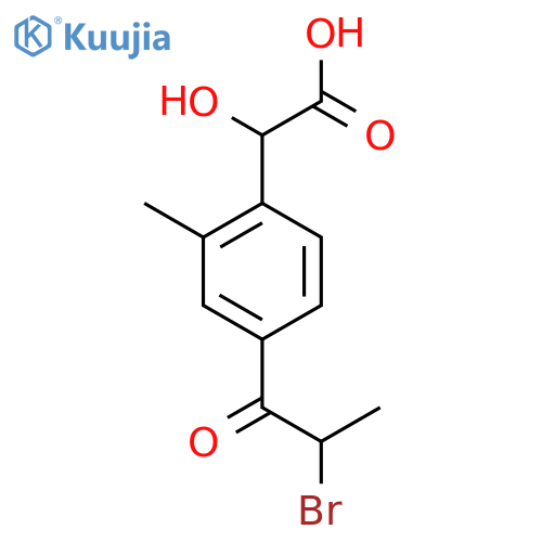 4-(2-Bromopropanoyl)-2-methylmandelic acid structure