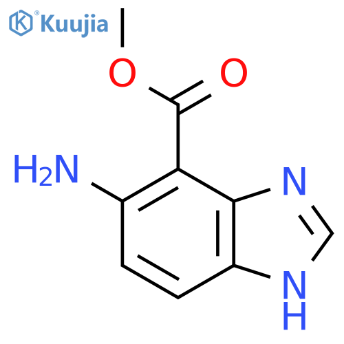 Methyl 5-amino-1H-benzimidazole-4-carboxylate structure
