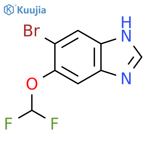 6-Bromo-5-difluoromethoxy-1H-benzimidazole structure
