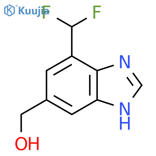 4-Difluoromethyl-6-hydroxymethyl-1H-benzimidazole structure