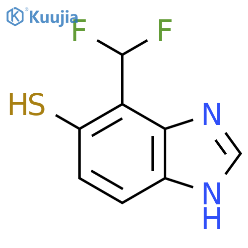 7-Difluoromethyl-6-mercapto-1H-benzimidazole structure