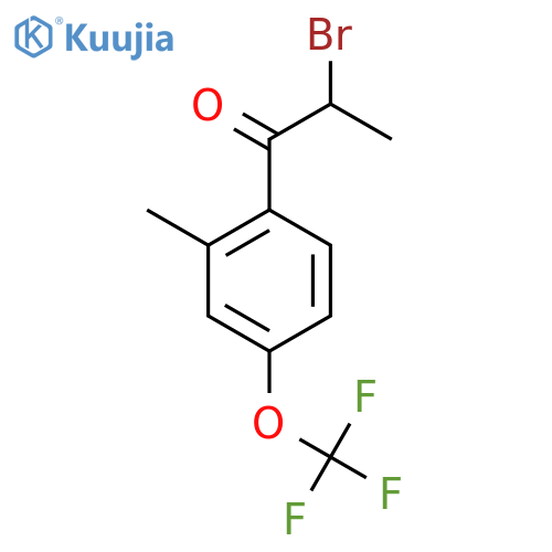 2-(2-Bromopropanoyl)-5-(trifluoromethoxy)toluene structure