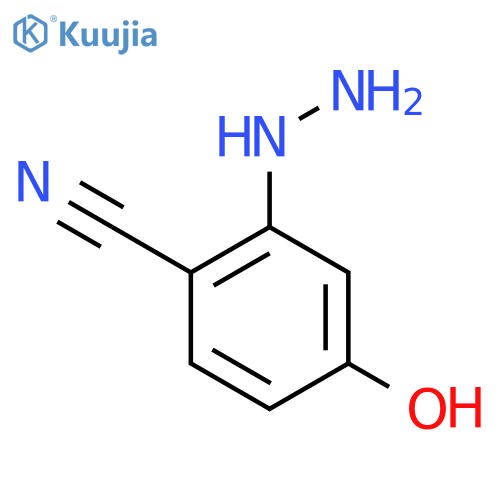 2-Cyano-5-hydroxyphenylhydrazine structure