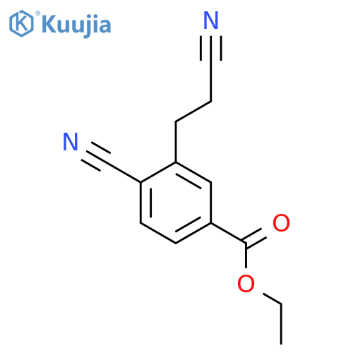 Ethyl 4-cyano-3-(2-cyanoethyl)benzoate structure