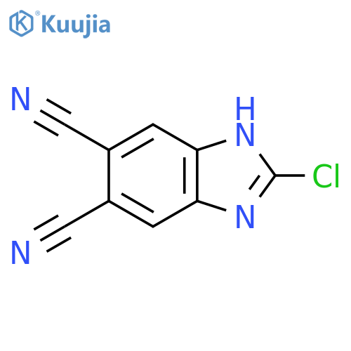 2-Chloro-5,6-dicyano-1H-benzimidazole structure