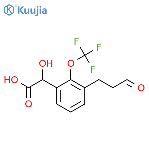 3-(3-Oxopropyl)-2-(trifluoromethoxy)mandelic acid structure