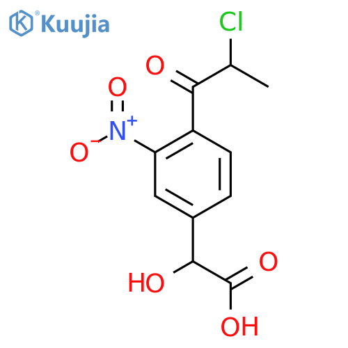 4-(2-Chloropropanoyl)-3-nitromandelic acid structure