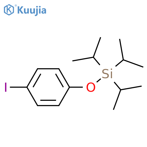 Silane, (4-iodophenoxy)tris(1-methylethyl)- structure