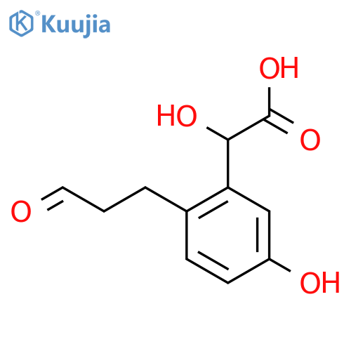 5-Hydroxy-2-(3-oxopropyl)mandelic acid structure
