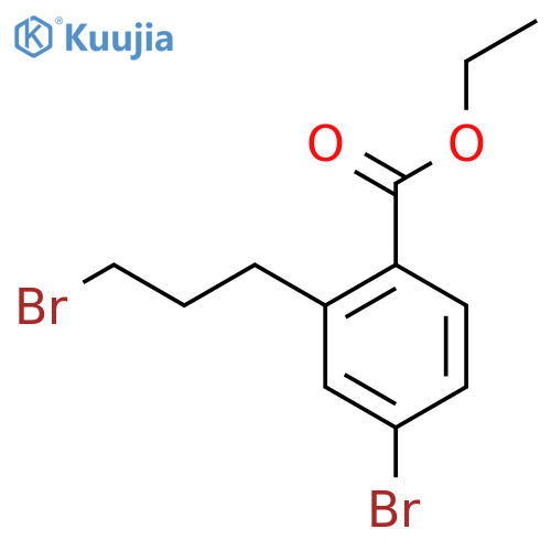 Ethyl 4-bromo-2-(3-bromopropyl)benzoate structure