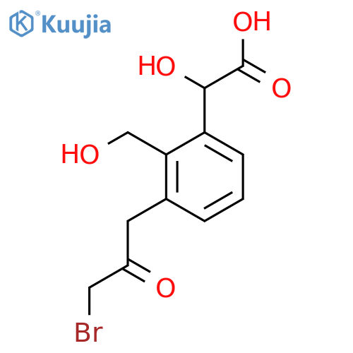 3-(3-Bromo-2-oxopropyl)-2-(hydroxymethyl)mandelic acid structure