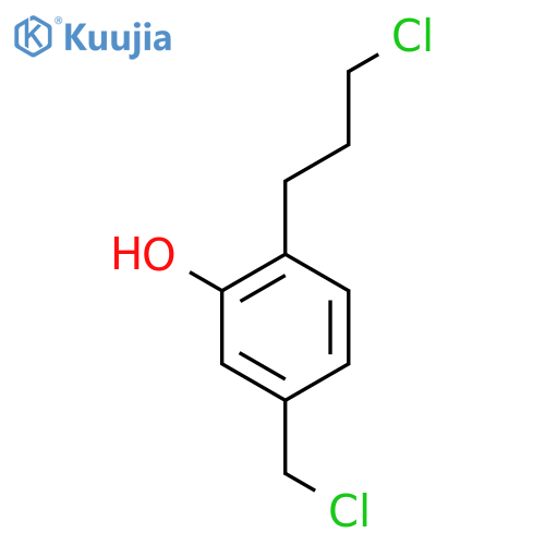 4-(3-Chloropropyl)-3-hydroxybenzyl chloride structure