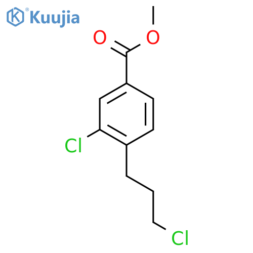 Methyl 3-chloro-4-(3-chloropropyl)benzoate structure