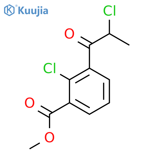 Methyl 2-chloro-3-(2-chloropropanoyl)benzoate structure