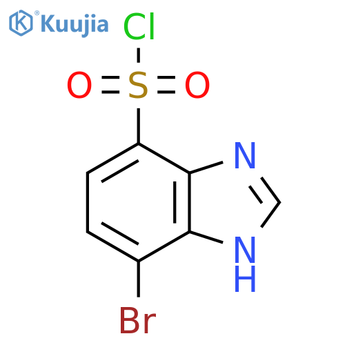 4-Bromo-1H-benzimidazole-7-sulfonyl chloride structure