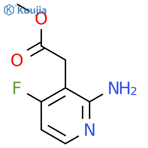 Methyl 2-amino-4-fluoropyridine-3-acetate structure