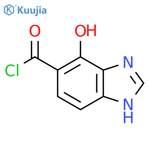 4-Hydroxy-1H-benzimidazole-5-carbonyl chloride structure